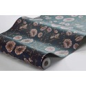 Borastapeter|Papier peint coquelicots style Art Nouveau romantique profond|Papier Peint