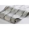 Borastapeter|Papier peint vagues organiques médaillon style rétro monochrome|Art Déco