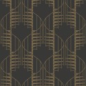 Borastapeter|Wallpaper retro geometric medallion organic waves|Wallpaper