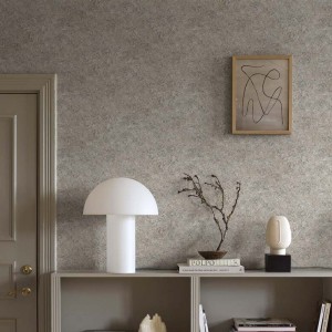 Elitis|Wallpaper with natural silk effect and chocolate brown veins|Wallpaper 2