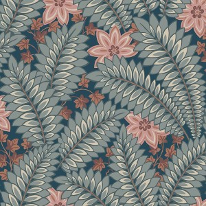 Papeldecor|Papier peint à effet textile avec des formes abstraites dans des tons marron|Papier Peint