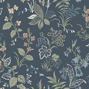 Rasch|Wallpaper tropical palms blue turquoise golden|Floral