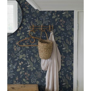 Rasch|Wallpaper tropical palms blue turquoise golden|Floral 2