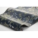 Borastapeter|Wallpaper folklore Scandinavian style bellflowers and forget-me-nots|Scandinavian