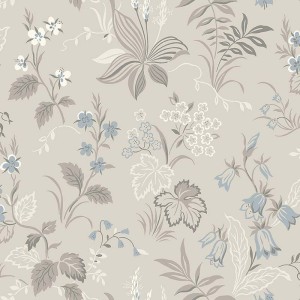 Borastapeter|Papier peint floral scandinave blanc frais|Scandinave