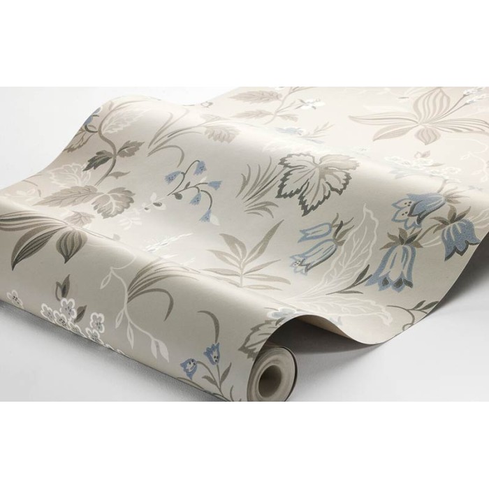 Borastapeter|Wallpaper natural classic style bellflowers and forget-me-nots|Scandinavian