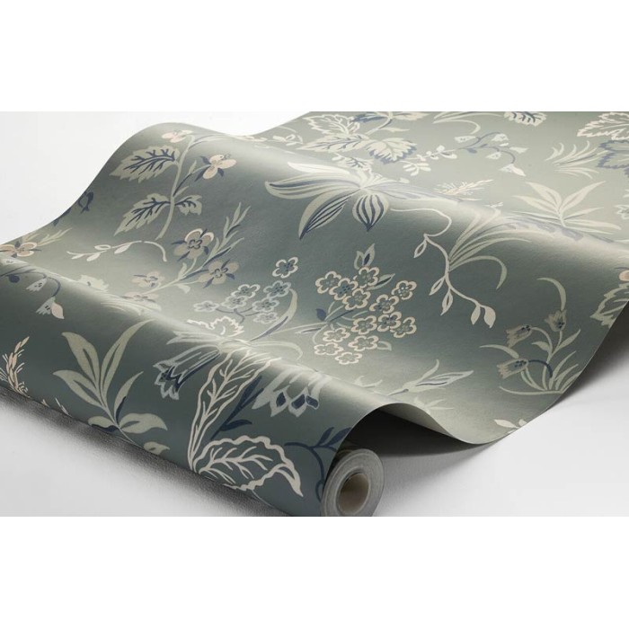 Borastapeter|Wallpaper genuine Scandinavian style bellflowers and forget-me-nots|Scandinavian