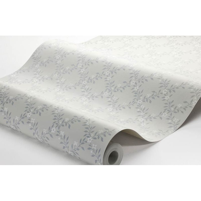 Borastapeter|Papier peint treillis feuilles fleurs style romantique rustique|Scandinave
