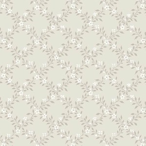 Casadeco|Scandinavian floral wallpaper in white with bare winter branches|Scandinavian