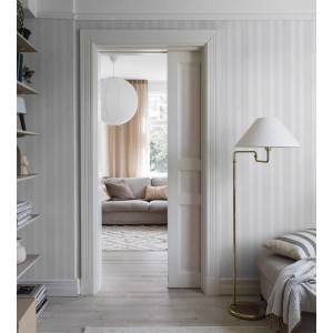 Casadeco|Papier peint élégant rayures gris taupe|Rayures 2