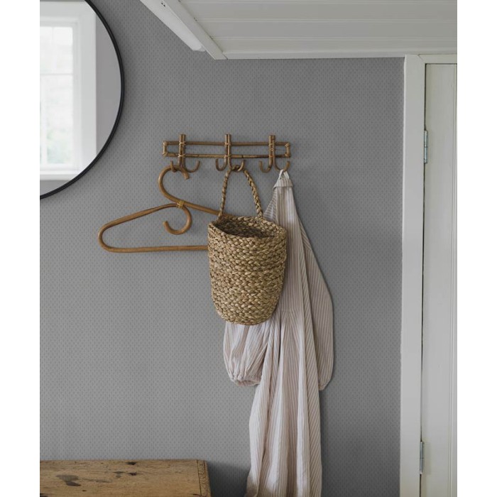 Borastapeter|Papel pintado enrejado con puntos dorados estilo romántico decorativo|Minimalista