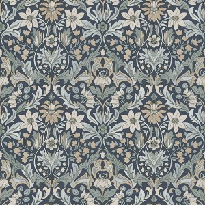 As Creation|Tapete Medaillons im orangefarbenen und oxidierten Damaststil|Damast