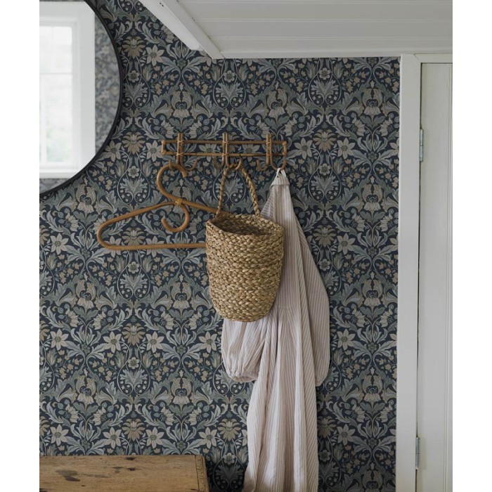 Borastapeter|Tapete dicht floral Arts and Crafts elegant Stil|Damast