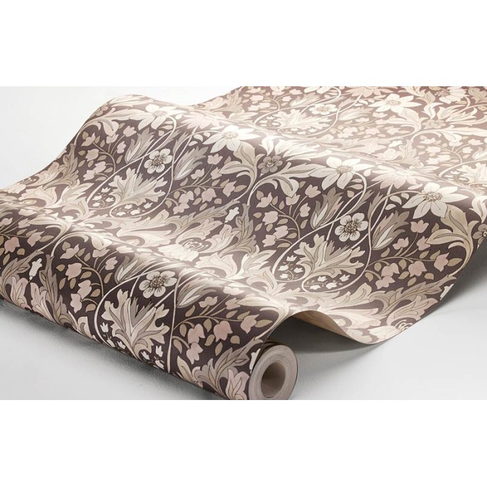 Borastapeter|Papel pintado floral denso estilo arts and crafts acogedor|Papel Pintado