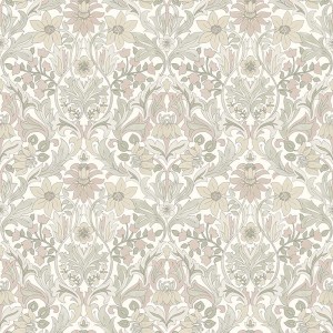 As Creation|Wallpaper floral with red roses and tulips|Vintage Flowers