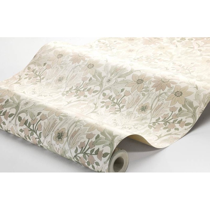 Borastapeter|Wallpaper fresh arts and crafts style dense floral|Damask