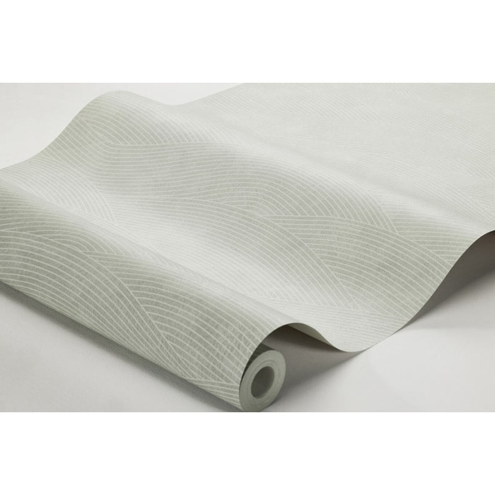 Papel pintado geométrico curvilíneo estilo natural escandinavo - Borastapeter Essens 3964
