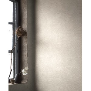Casadeco|Zen-Tapete mit weißen Sandrillen|Minimalistisch 2