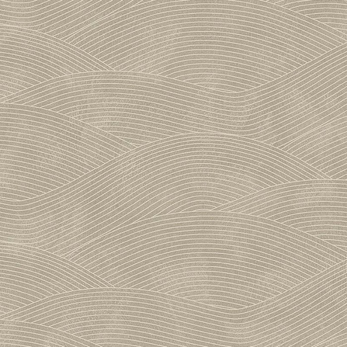 Papel pintado geométrico ondas estilo clásico contemporáneo en beige - Borastapeter Essens 3961