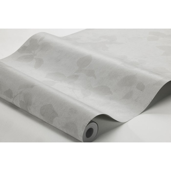 Borastapeter|Papel pintado hojas ramas estilo escandinavo en gris claro|Papel Pintado