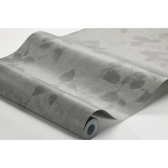 Borastapeter|Papel pintado hojas ramas estilo escandinavo en gris cálido|Papel Pintado