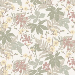 Papeldecor|Wallpaper large tropical cream white leaves|Wallpaper