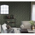 Borastapeter|Papier peint floral forêt style scandinave vert beige|Scandinave