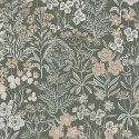 Borastapeter|Papier peint floral prairie style nordique classique brun gris|Papier Peint