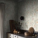 Borastapeter|Papier peint floral prairie style scandinave blanc crème|Scandinave
