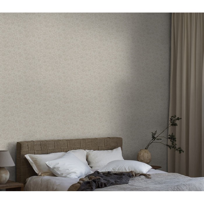 Borastapeter|Papel pintado floral grande efecto textil escandinavo en beige neutro|Escandinavo