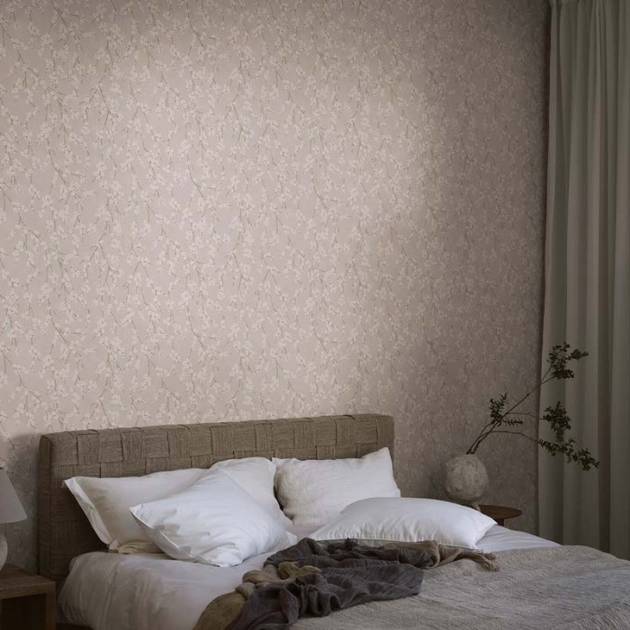 Borastapeter|Wallpaper light pink romantic Scandinavian style apple tree floral|Wallpaper