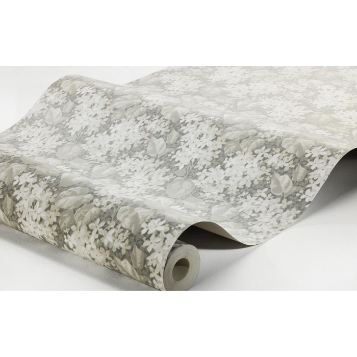 Borastapeter|Wallpaper warm grey classic Scandinavian style lilacs floral|Wallpaper
