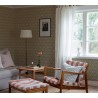 Borastapeter|Papier peint treillis floral style classique scandinave brun doré|Damas