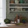 Borastapeter|Wallpaper green white rustic Scandinavian style floral trellis|Art Deco