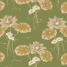 Borastapeter|Papel pintado nenúfares Art Nouveau estilo escandinavo en verde y rosa|Papel Pintado