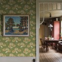 Borastapeter|Tapete Seerosen Art Nouveau skandinavisch grün rosa Stil|Tapeten