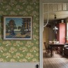 Borastapeter|Wallpaper green pink Art Nouveau Scandinavian style water lilies|Wallpaper