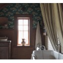 Borastapeter|Tapete Seerosen Art Nouveau skandinavisch blau braun Stil|Tapeten