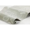 Borastapeter|Papier peint nénuphars Art Nouveau style scandinave gris blanc|Papier Peint