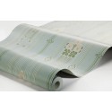 Borastapeter|Papier peint rayures verticales Art Nouveau bleu doré|Art Déco