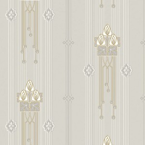 Borastapeter|Papier peint treillis floral style scandinave rustique vert blanc|Art Déco