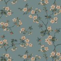 Borastapeter|Wallpaper pastel blue oriental style cherry floral|Wallpaper