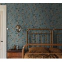 Borastapeter|Tapete Kirschblüten floral orientalisch pastellblau Stil|Tapeten