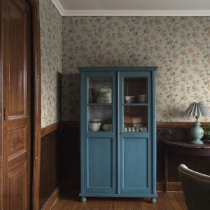 Borastapeter|Papier peint floral cerisier style oriental bleu profond|Papier Peint 2