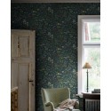 Borastapeter|Tapete Wiesenblumen floral romantisch mitternachtsblau Stil|Tapeten