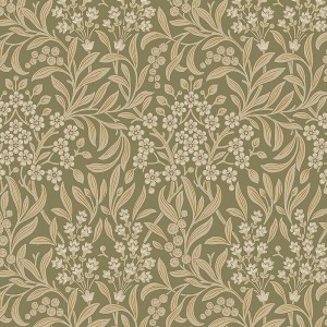 Borastapeter|Papier peint floral sinueux style arts and crafts beige|Papier Peint