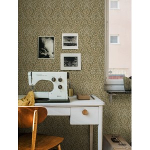 Elitis|Oriental style wallpaper, beige silk texture effect|Wallpaper 2