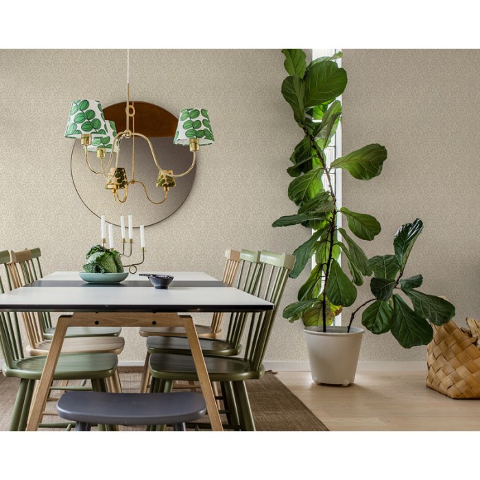 Borastapeter|Tapete floral geschwungen Arts and Crafts beige Stil|Tapeten