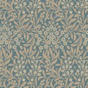 Borastapeter|Papier peint floral sinueux style arts and crafts bleu bleuet|Papier Peint