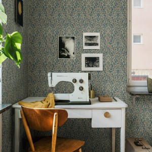 Papeldecor|Modern Interwoven Art Deco Blue and Green Wallpaper|Wallpaper 2